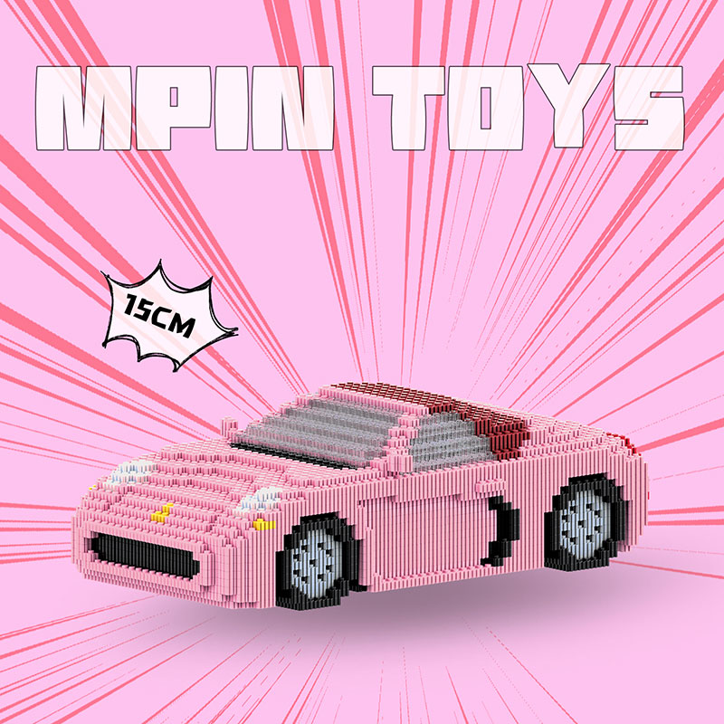 【15cm】M6522 Pink convertible car
