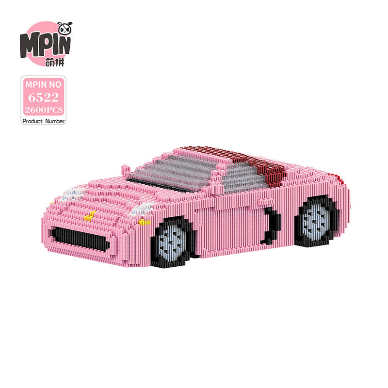 【15cm】M6522 Pink convertible car