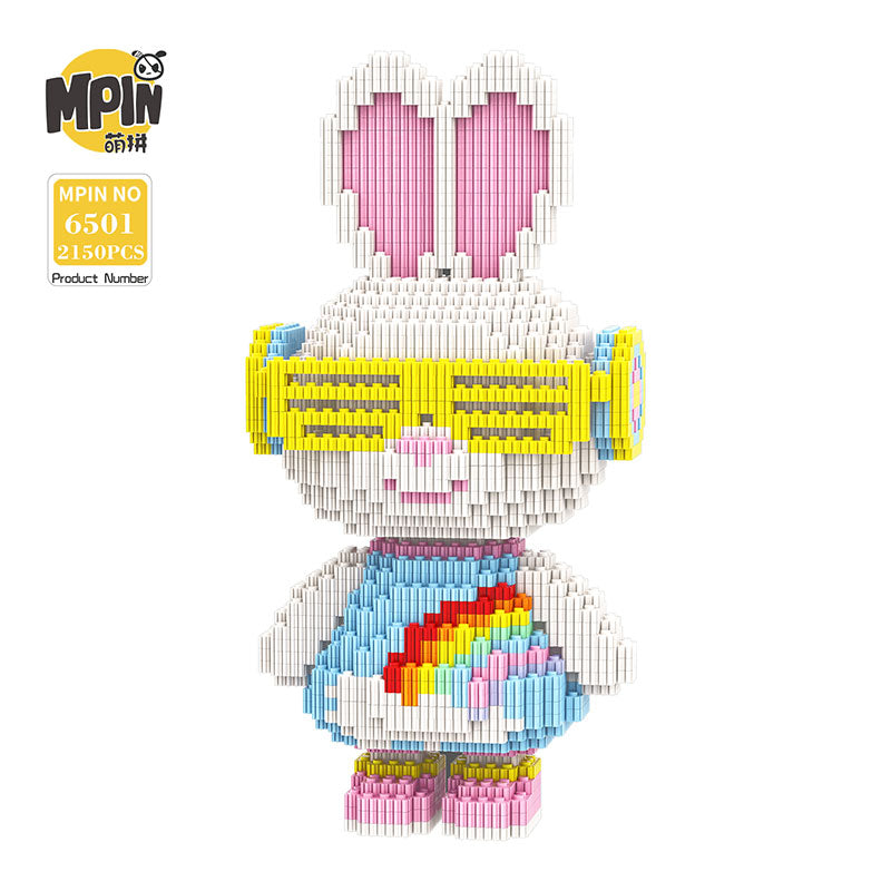 【28cm】M6501 MiniMomo - Rainbow Rabbit