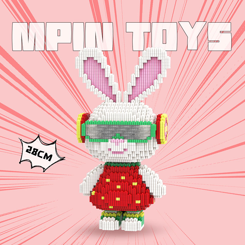 【28cm】M6502 MiniMomo - Strawberry Rabbit