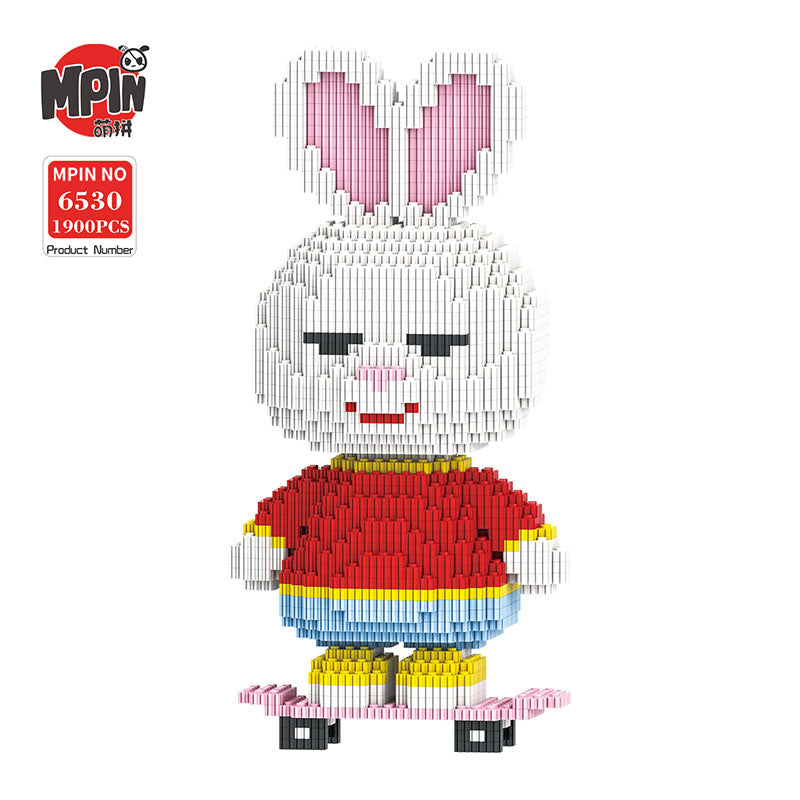 【28cm】M6530 MiniMomo -The Skateboard Rabbit