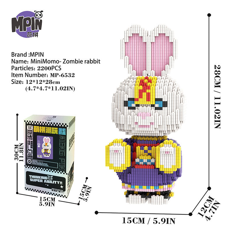 【28cm】M6532 MiniMomo -Zombie Rabbit