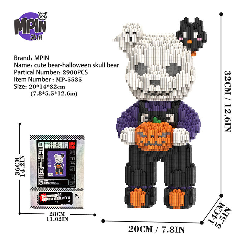 【32cm】 M5535 halloween skeleton Bear 5535