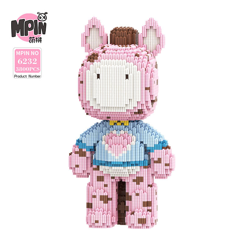 【34cm】M6232 horse-Love leopard print horse