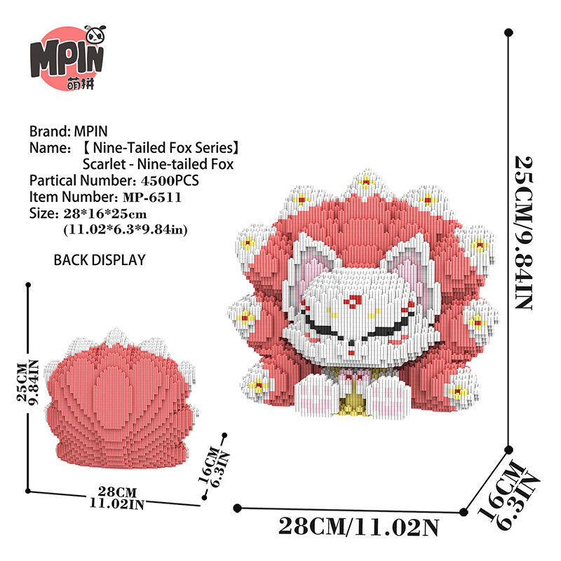 【25cm】M6511 Red Nine Tailed Fox