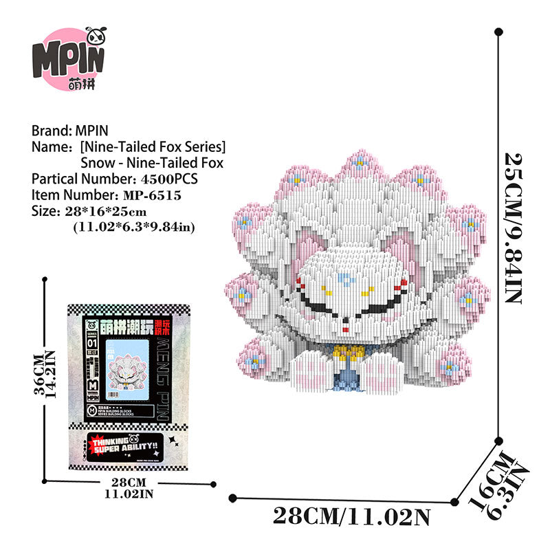 【25cm】M6515 Snow - Nine Tailed Fox