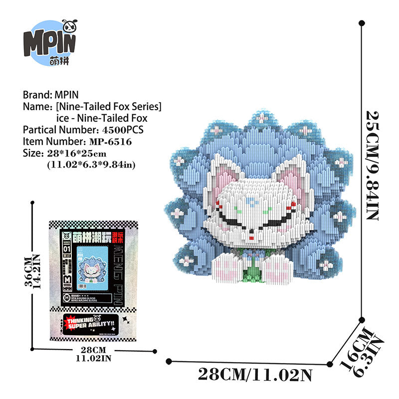 【25cm】M6516 Ice - Nine Tailed Fox