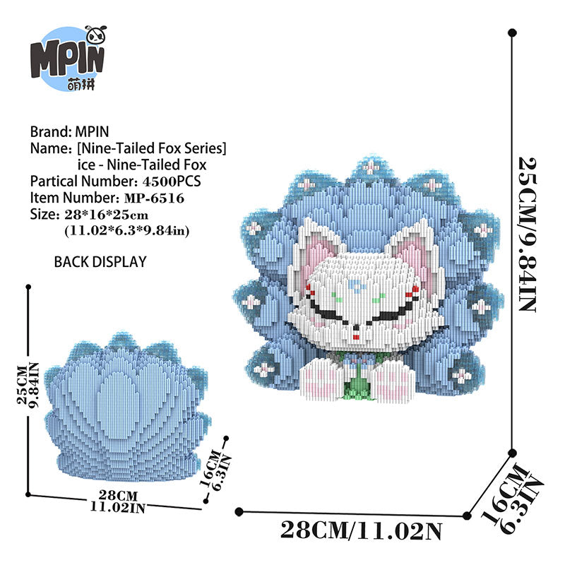 【25cm】M6516 Ice - Nine Tailed Fox