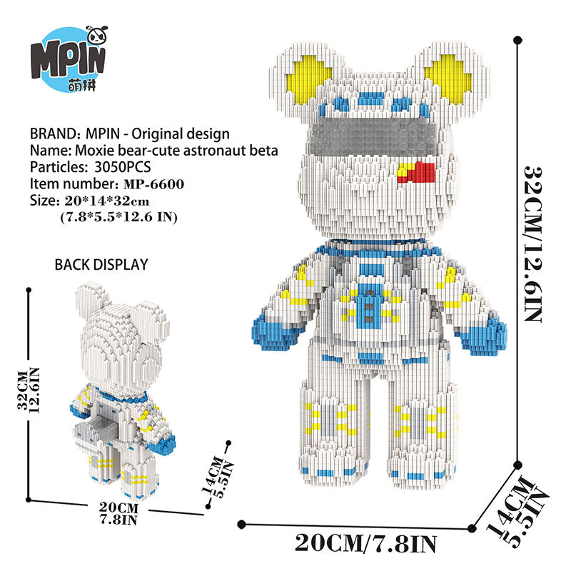 【32cm】M6600 Male astronaut medium-sized bear