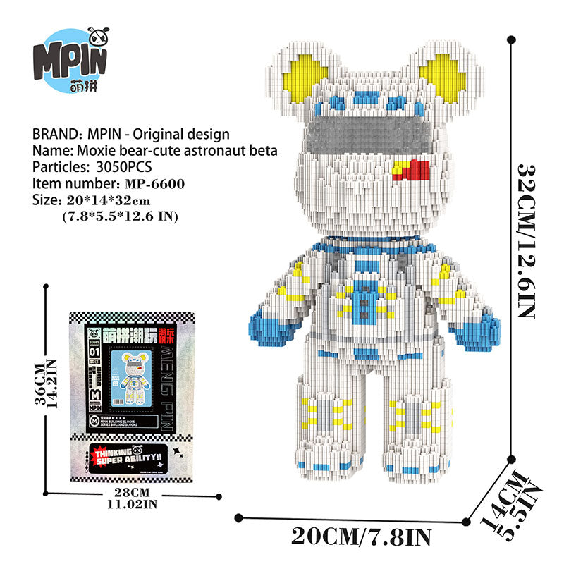 【32cm】M6600 Male astronaut medium-sized bear