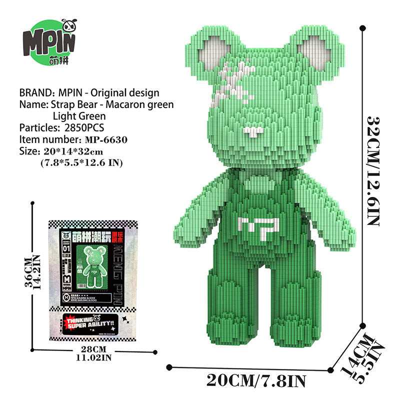 【32cm】M6630 Cute bear Q-pack bear