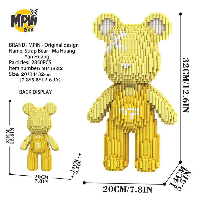 【32cm】M6632 Cute bear Q-pack bear FIX
