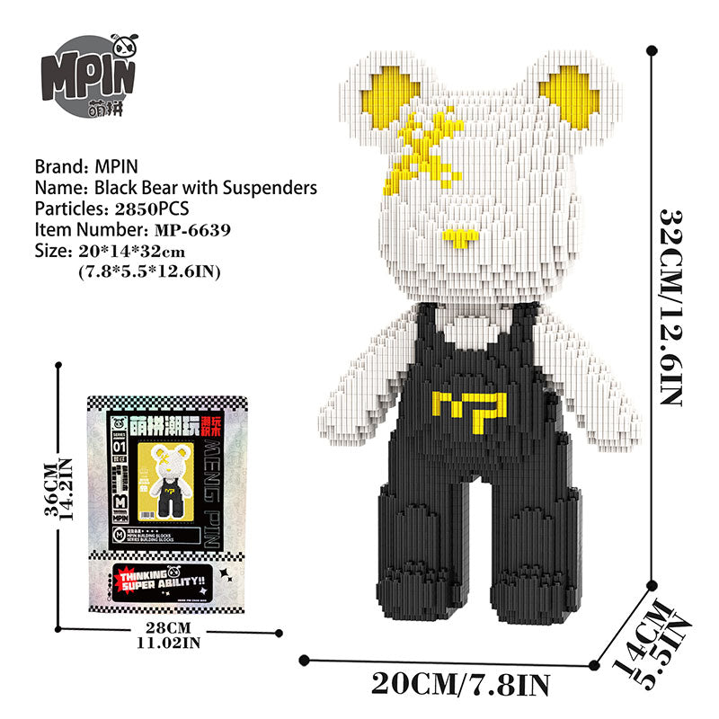 【32cm】M6639 Cute bear Q-pack bear