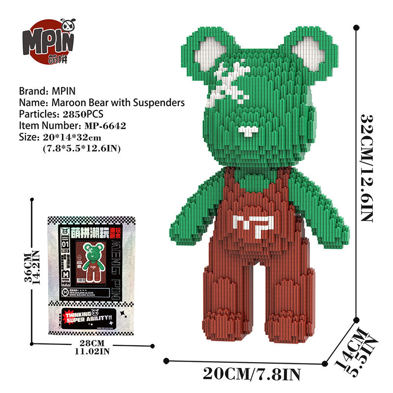 【32cm】M6642 Cute bear Q-pack bear