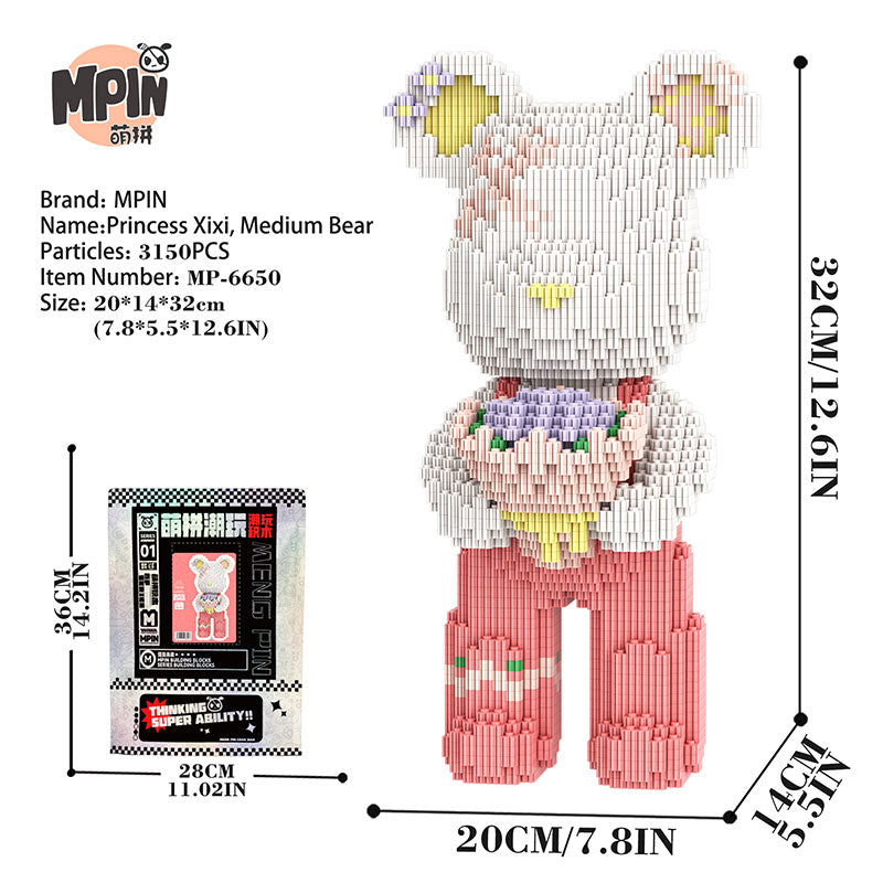 【32cm】M6650 Princess Xixi, Medium Bear