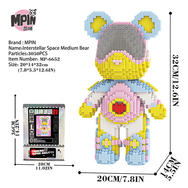 【32cm】M6652 Cute Bear -Little star bears