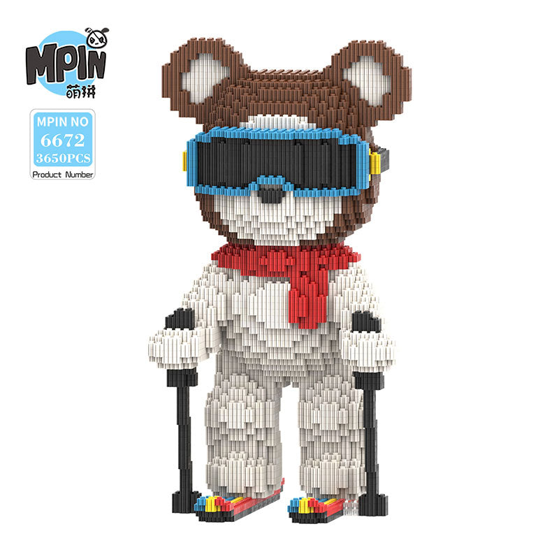 【32cm】M6672 Moxiebear-SkiBear