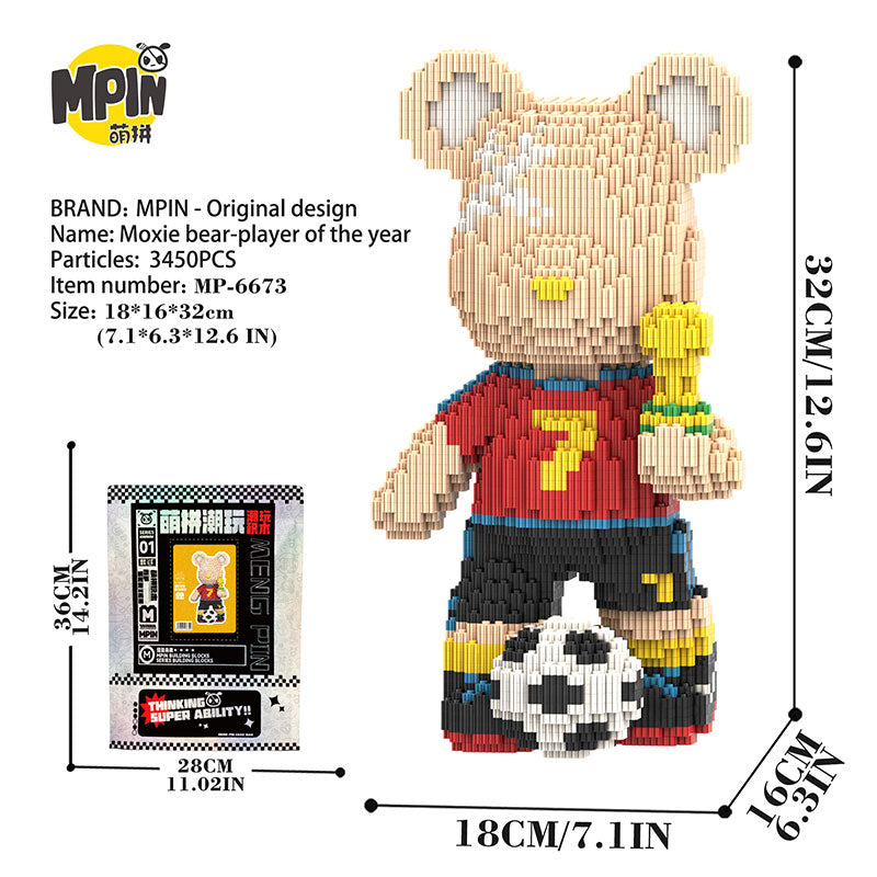 【32cm】M6673 Moxiebear-playerof theyear