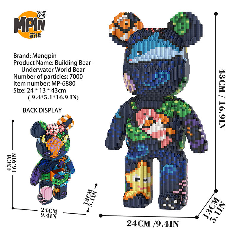 【43cm】M6880 Underwater World Big Bear
