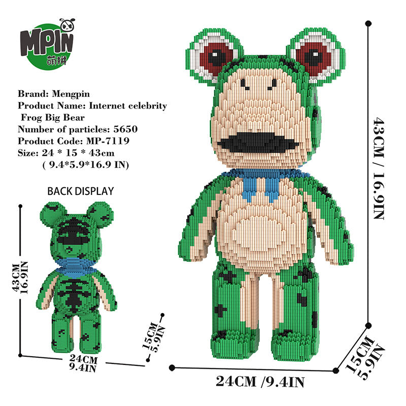 【43cm】M7119 Internet celebrity Frog Big Bear