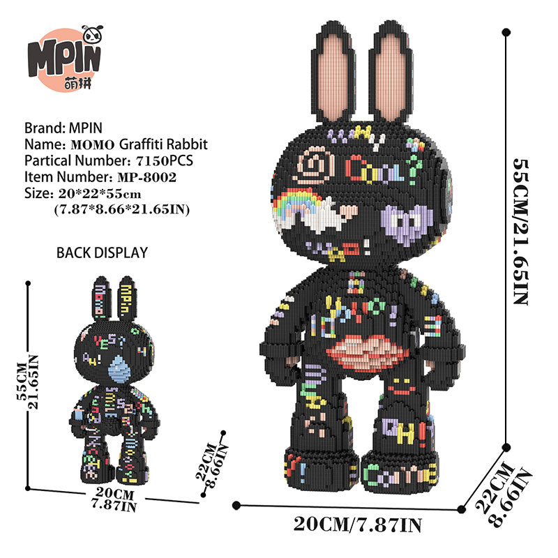 【55cm】M8002 Graffiti Rabbit