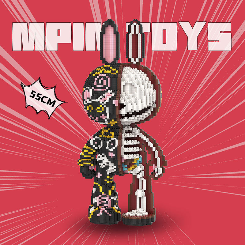 【55cm】M8003 Half resolved graffiti rabbit