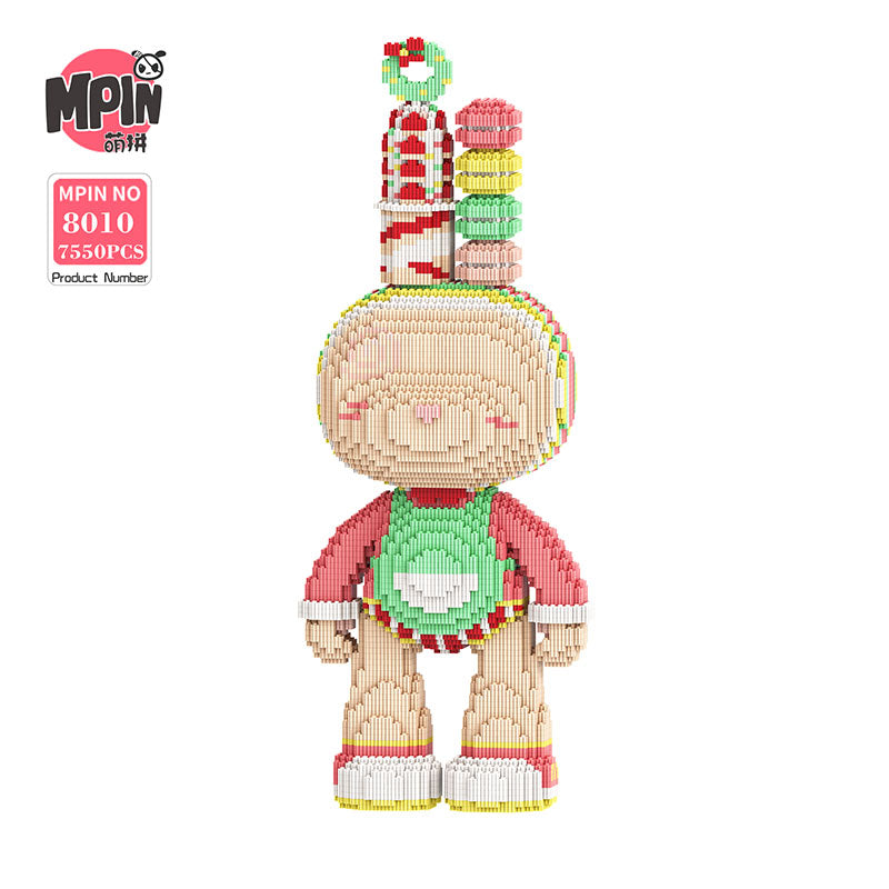 【55cm】M8010 Burger Cake Rabbit