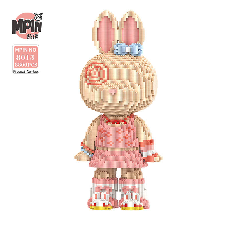 【55cm】M8013 Pink skirt PP pie rabbit