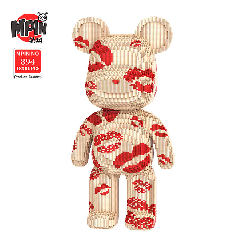 【80cm】M894 Romantic Red Lips Big Bear