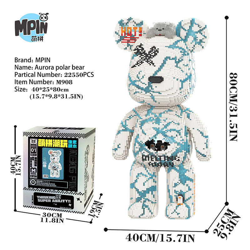 【80cm】M908 Aurora polarbear