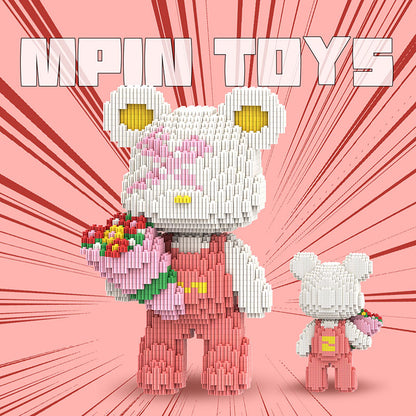 【25cm】M6912 Hugging Flower Bear（SY）
