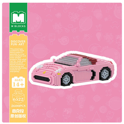 【15cm】M6522 Pink convertible car