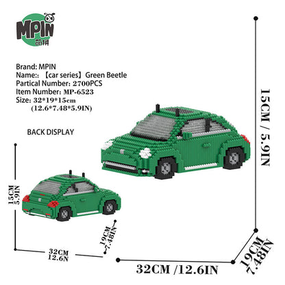 【15cm】M6523 Green Beetle Car