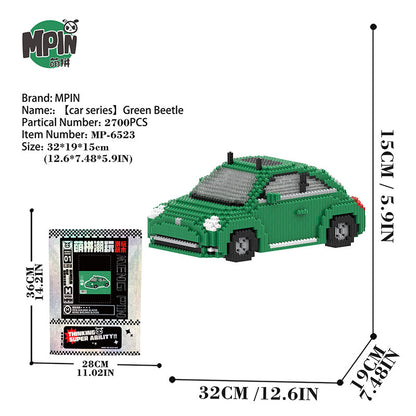 【15cm】M6523 Green Beetle Car