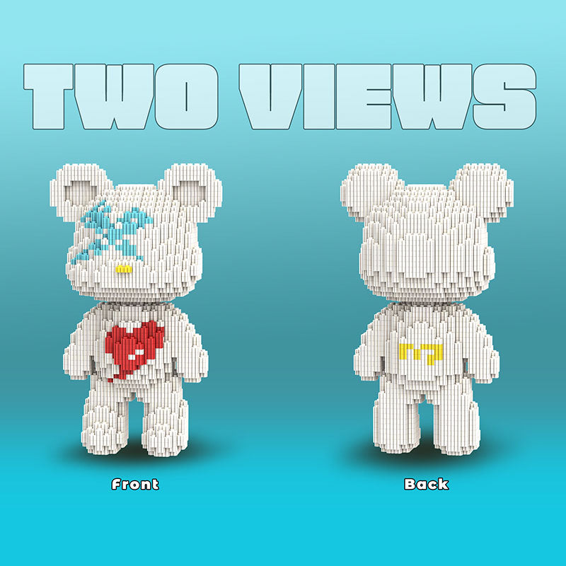 【25cm】M6907 White heart Bear（SY）