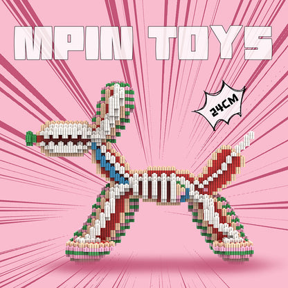 【24cm】 M7009 Cute Dog-Rainbow Anatomy