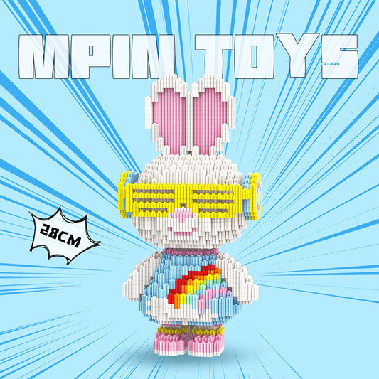 【28cm】M6501 MiniMomo - Rainbow Rabbit