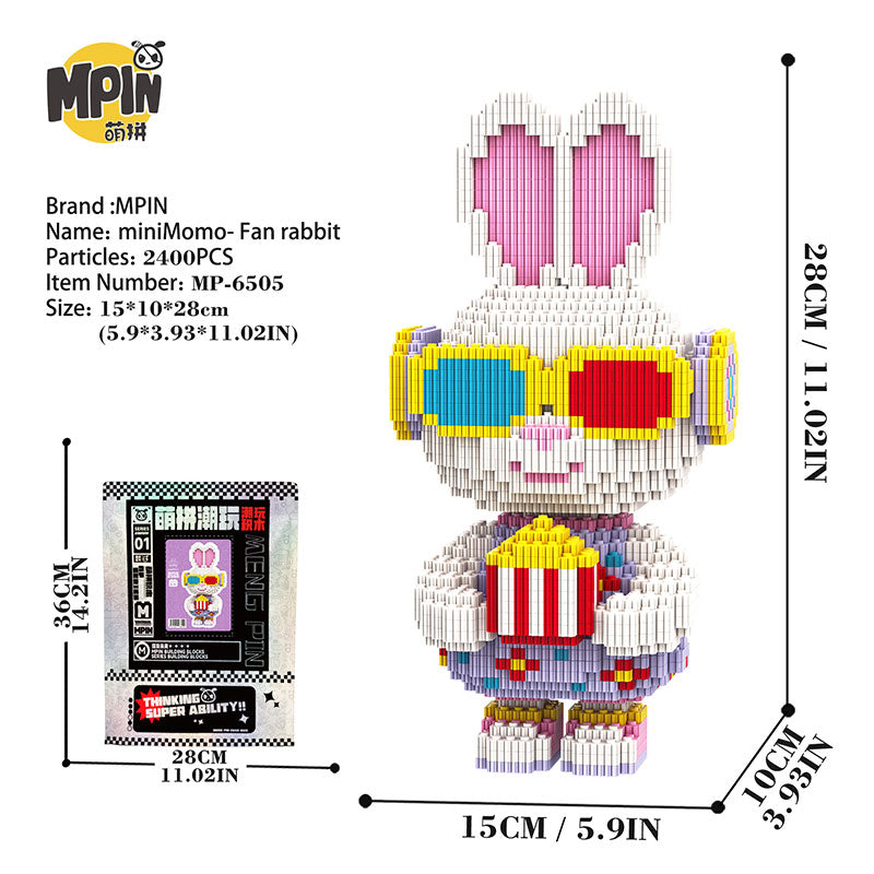 【28cm】M6505 MiniMomo - Fans Rabbit