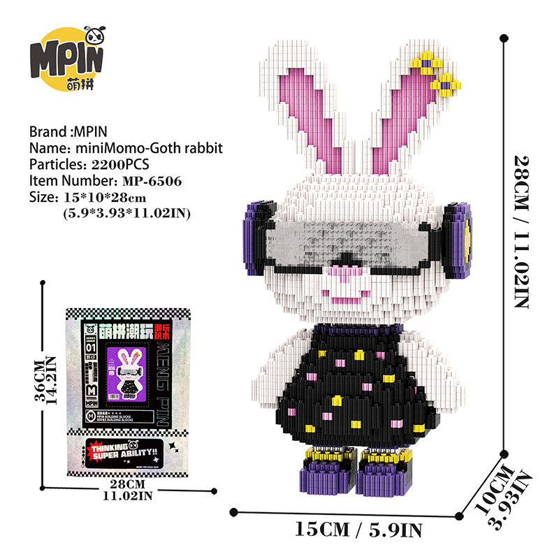 【28cm】M6506 MiniMomo Gothic Lolita Rabbit