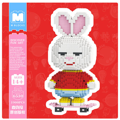 【28cm】M6530 MiniMomo -The Skateboard Rabbit