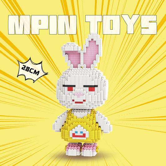 【28cm】M6531 Yellow Dress Rabbit - Cute Bunny