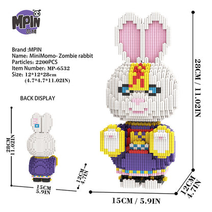 【28cm】M6532 MiniMomo -Zombie Rabbit