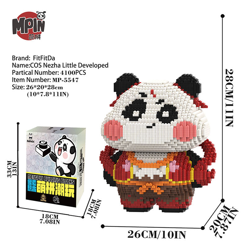 【28cm】M5547(FitFitDa) Panda cosplaying as Nezha