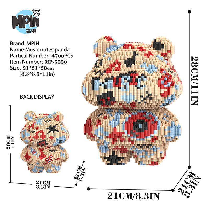 【28cm】M5548(FitFitDa)Note Panda