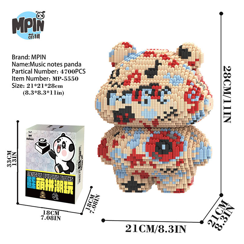 【28cm】M5548(FitFitDa)Note Panda