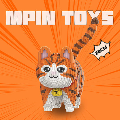 【37cm】M7201 Playful Orange Flower Cat