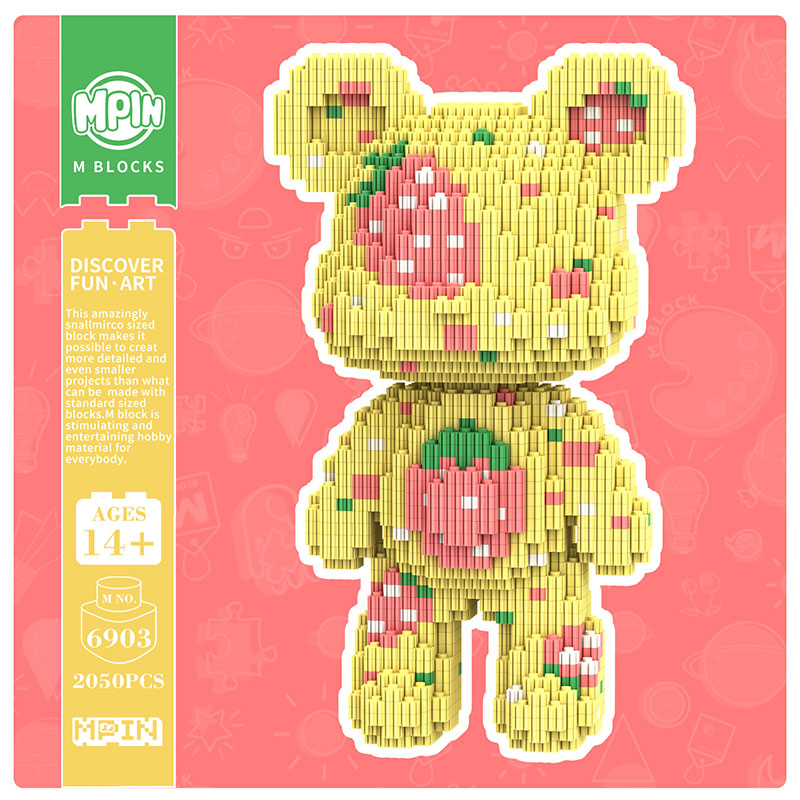 【25cm】M6903 Strawberry Little Bear（SY）