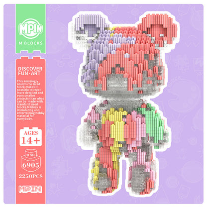 【25cm】M6905 Crystal Fluid Bear（SY）