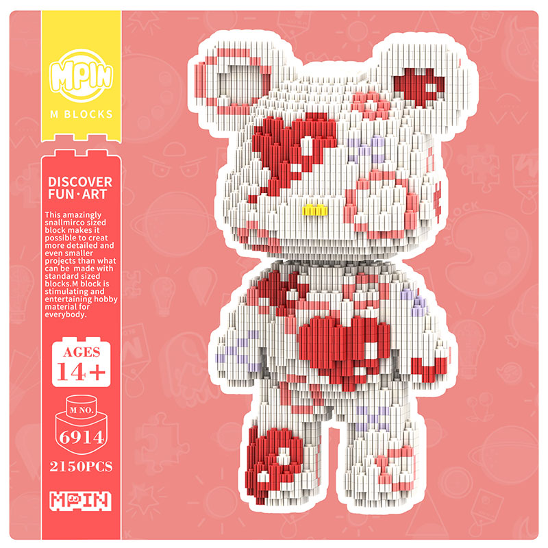 【25cm】M6914 Lovey Kissy Bear（SY）