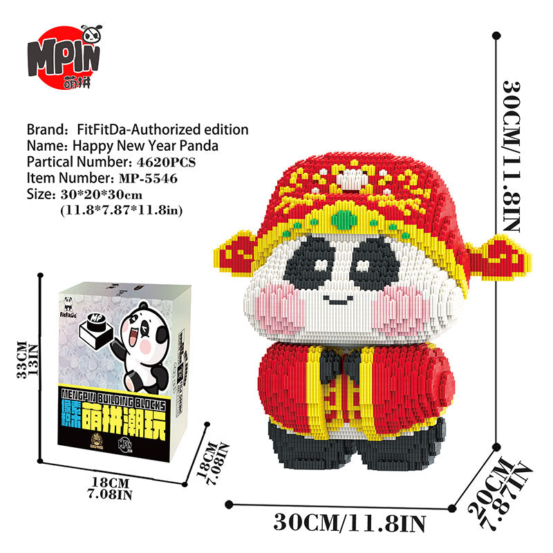 【30cm】M5546(FitFitDa) Happy New Year Panda